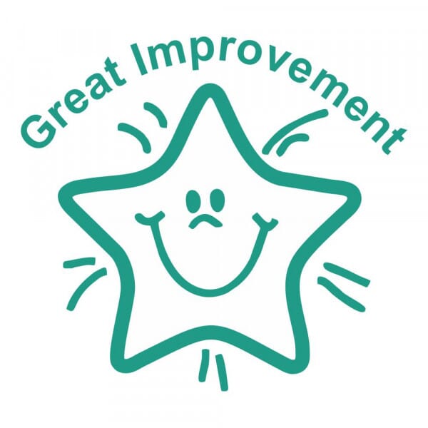 Teacher Stamp GREAT IMPROVEMENT stamps4u.co.uk