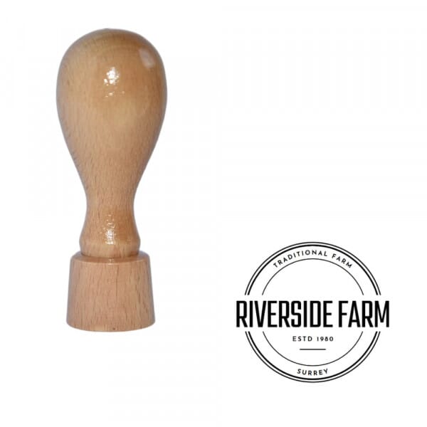 Trodat Wooden Stamp 20mm Round