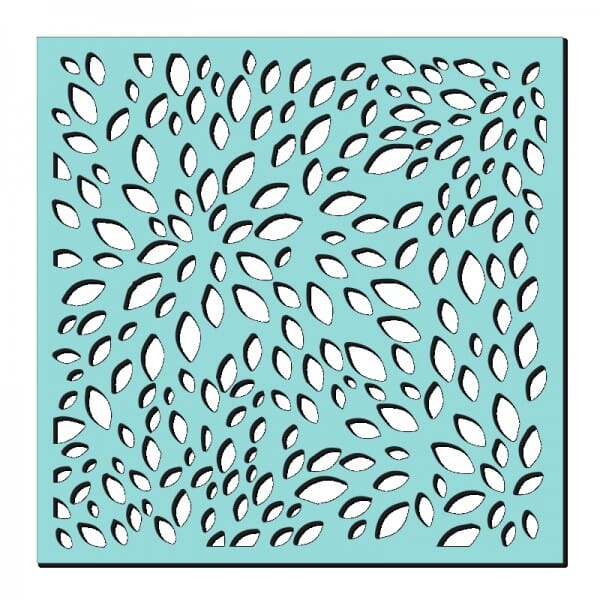 Kath Halstead Designs - Sweet Dixie Petal Burst Stencil