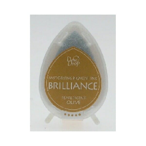Tsukineko - Pearl Olive Brilliance Dew Drop Ink Pad