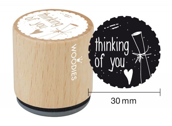 Woodies stamp Thinking of you