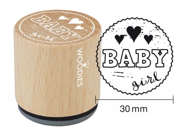 Woodies stamp Baby girl