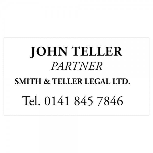 Solicitor Stamp stamps4u.co.uk