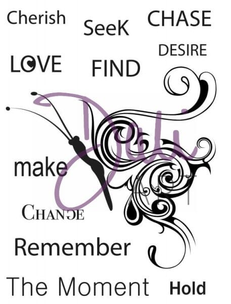 DaliArt - DaliART Clear Stamp The Moment - Butterfly Swirl