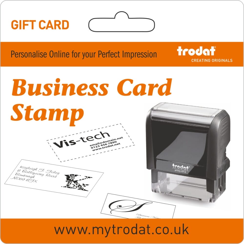 Trodat Business Card Stamp Gift Card