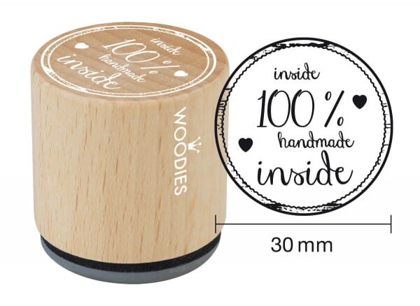 Woodies stamp Inside 100% handmade