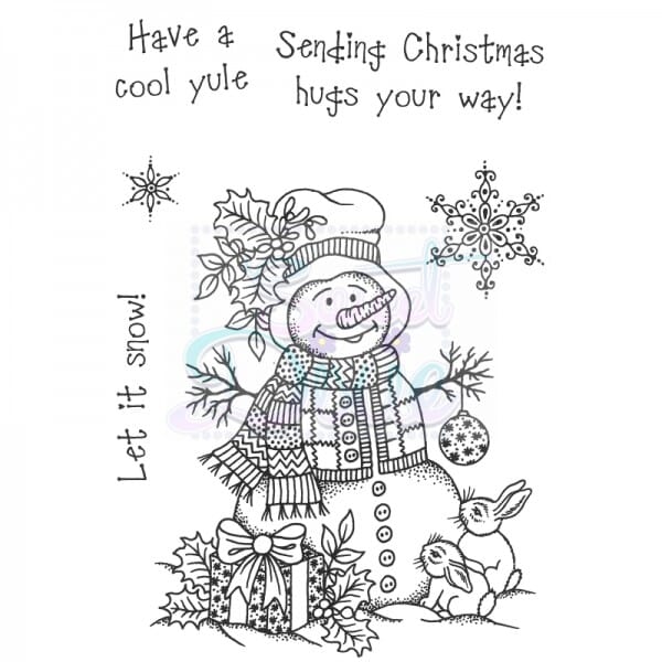 Sue Dix Designs - Cute Snowman Clear Stamp A6